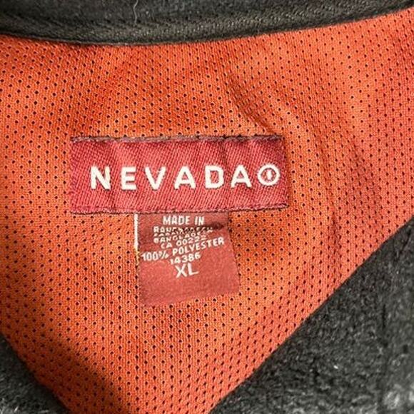 Nevada Gray Fleece Full Zip Vest XL Mens Orange Lined Sleeveless - Picture 4 of 13